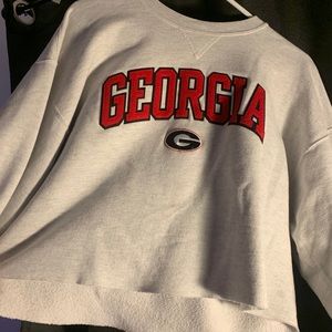 Cropped Georgia sweatshirt